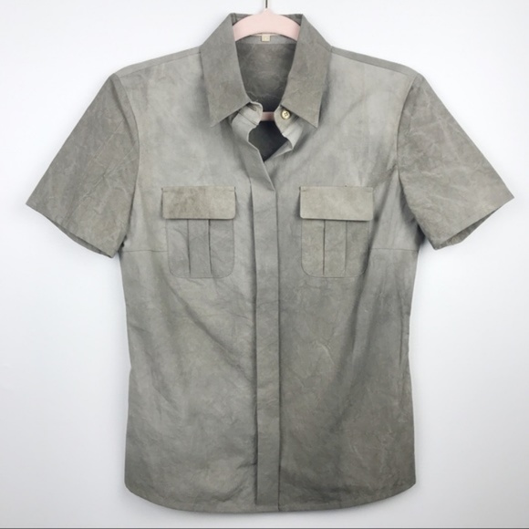 Michael Kors Collection SP2012 Ready to Wear Fashion Button Up Shirt Size 2 - Picture 2 of 7